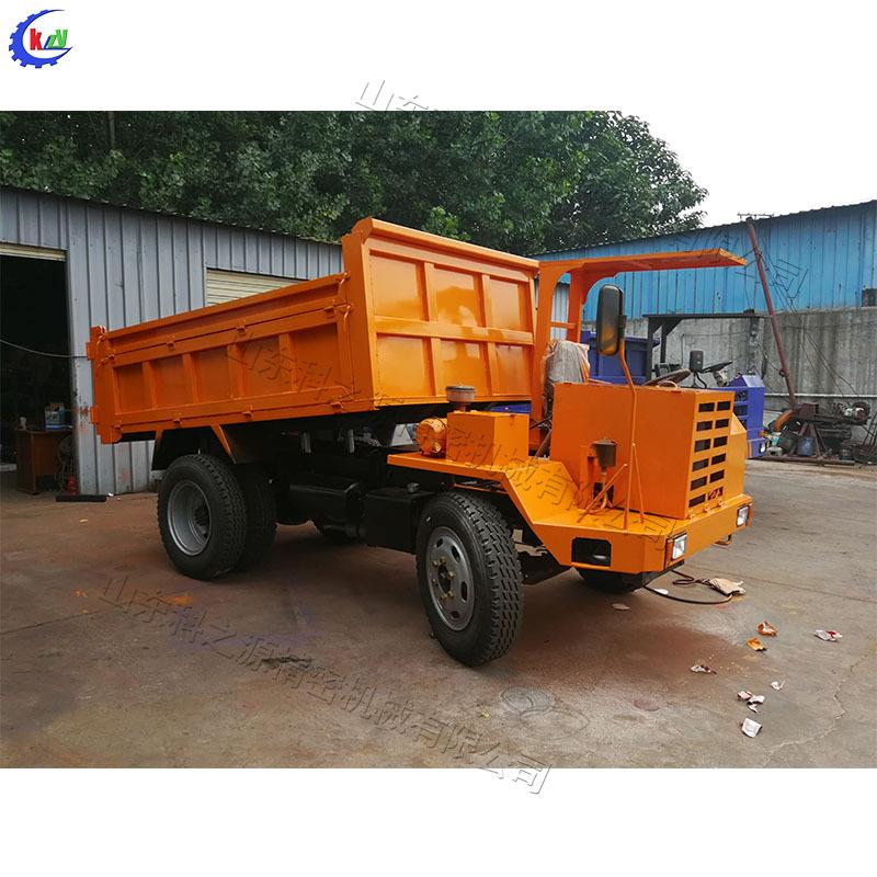 四不像全液压工程运输车小型翻斗运料机农用自卸式四轮运输机