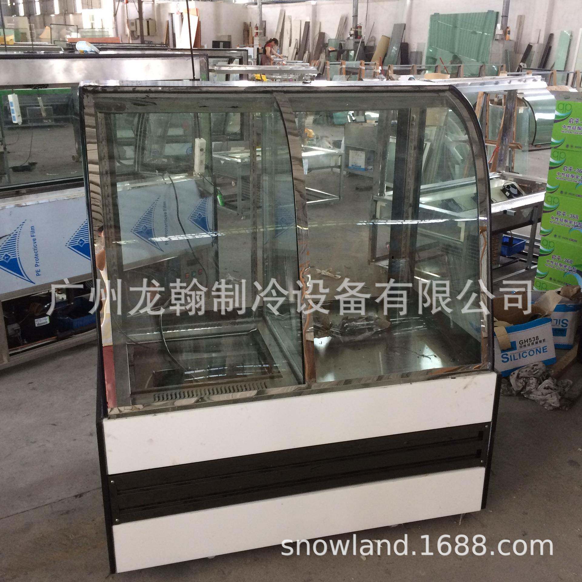蛋斯糕柜 龙翰弧形蛋糕柜 冷藏保鲜列 水果陈柜柜 慕展示柜