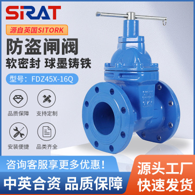FDZ45X-16Q防盗表前闸阀软密封球磨铸铁RVXP机械手柄内六角锁闭阀
