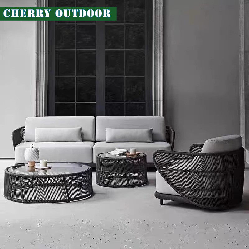 北欧户外藤编沙发休闲庭院露台小花园别墅阳光房室外家具防水防晒,住宅家具,藤/竹沙发,淘宝优惠券,粉丝福利购,淘宝优惠卷