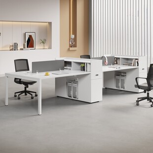 办公桌椅组合简约现代双人对坐工位四人职员桌公司办公室家具套装