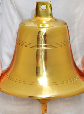 黄铜铃铛铜钟大门寺庙风铃挂件挂钟摆件小大号古钟手敲钟工艺品