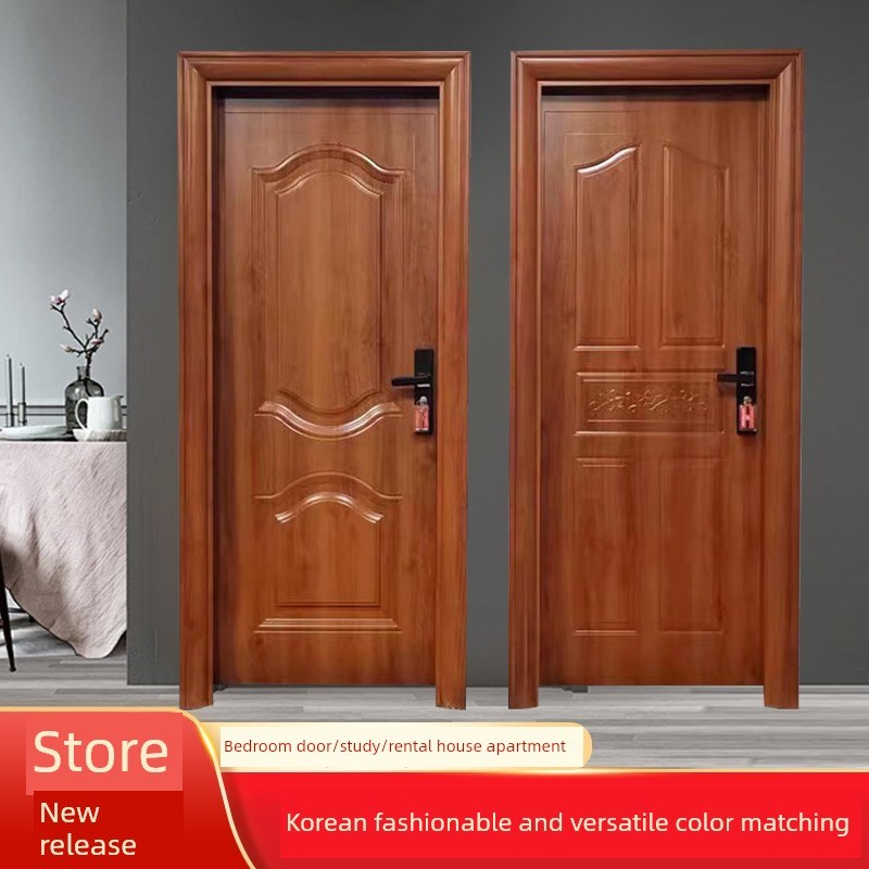 房间加厚室内卧室锌合金涂漆门公寓出租房门工程门副母门钢门