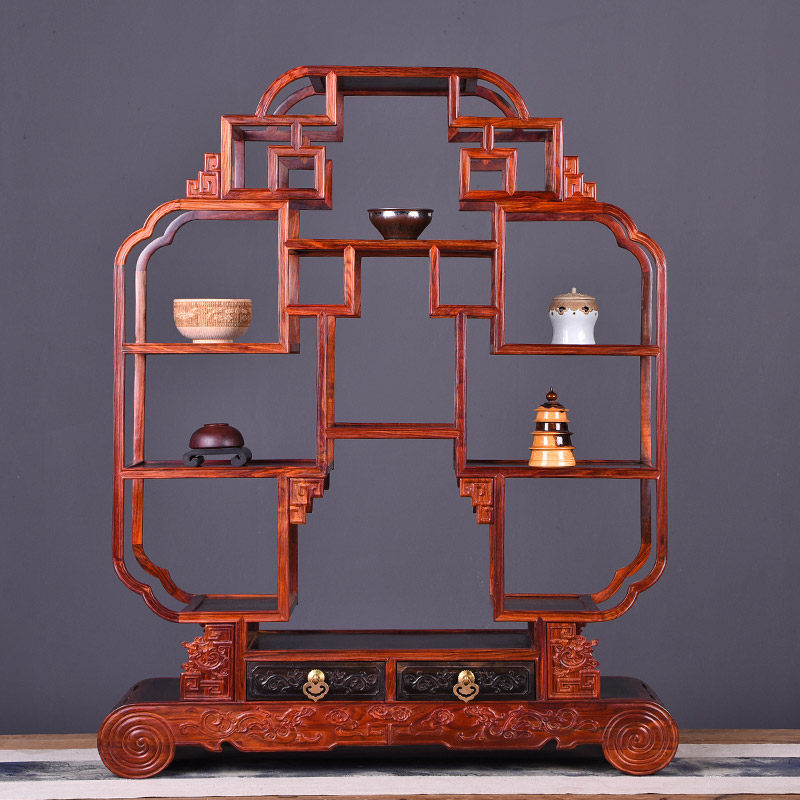 红木博古架家用高档实木酸枝木客厅柜酒柜茶叶架茶柜多宝阁置物架,住宅家具,红木博古架,淘宝优惠券,粉丝福利购,淘宝优惠卷
