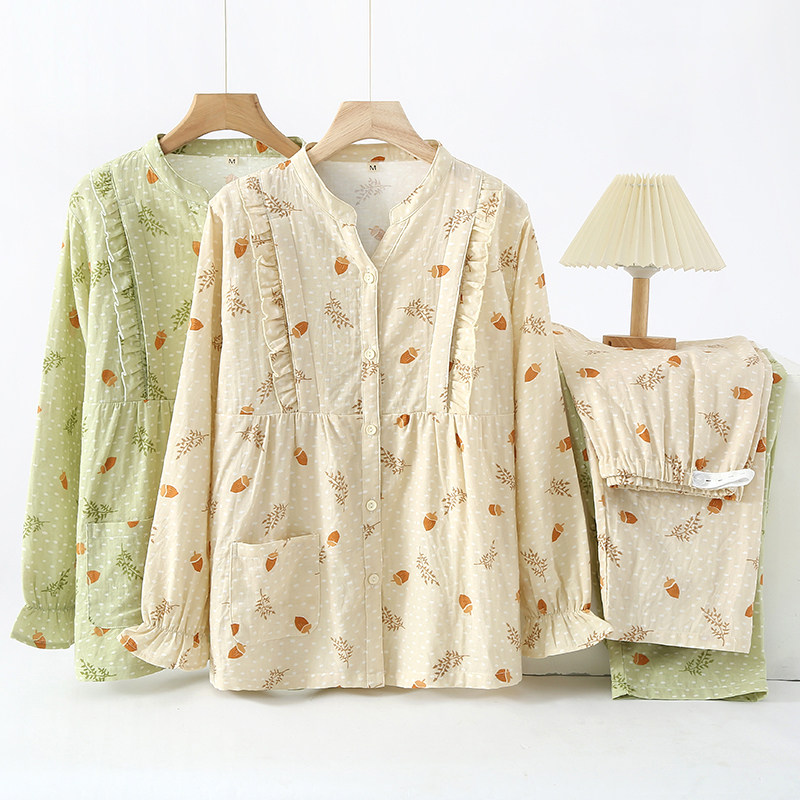 月子服纯棉纱布哺乳睡衣春秋季夏天薄款产后孕妇喂奶女专用两件套,孕妇装/孕产妇用品/营养,家居服套装,淘宝优惠券,粉丝福利购,淘宝优惠卷