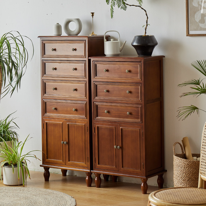 带门实木斗柜收纳柜简约现代客厅沙发旁边柜抽屉式美式储物柜卧室,住宅家具,斗柜,淘宝优惠券,粉丝福利购,淘宝优惠卷