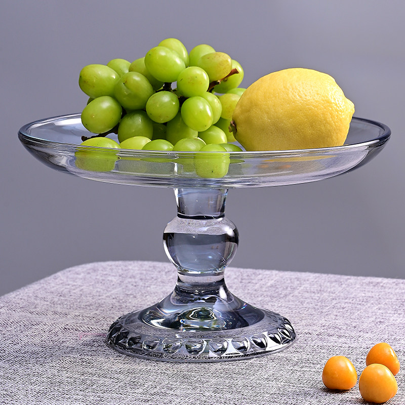 轻奢玻璃大号果盘客厅专用蛋糕零食糖果高脚托盘水果盘摆件,家居饰品,果盘/果篓,淘宝优惠券,粉丝福利购,淘宝优惠卷