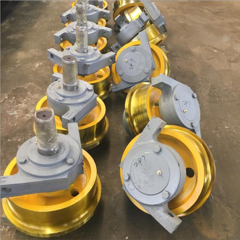 厂家报价双边车轮700190双轮缘大车驱动轮 铸钢55#坚固耐用车轮