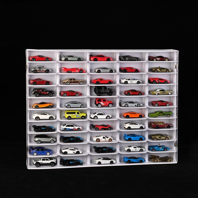 多美卡风火轮展示盒收纳盒展示柜亚克力汽车模型小车合金车展示架