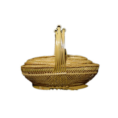 包邮四川手工编织菜编竹篮子手提篮水果篮馒头干粮筐环保篮物购篮