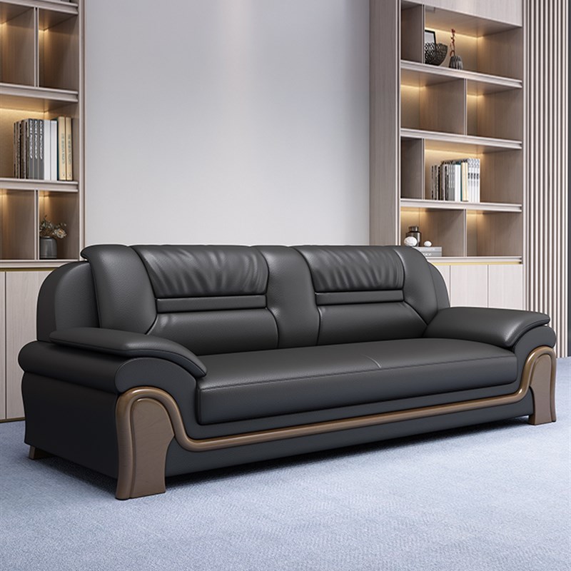 商务沙发简约客厅大厅酒店接待休息区会客沙发茶几组合