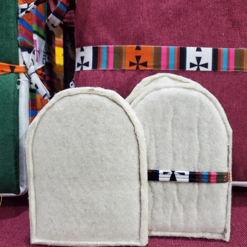 一对护手毡毛套 礼佛拜佛 佛垫磕大头禅修垫大礼拜垫便家用