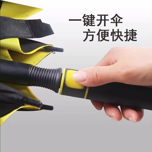 雨伞加大加固加厚晴雨两用遮阳超大特大号超级长柄三人双层抗暴雨