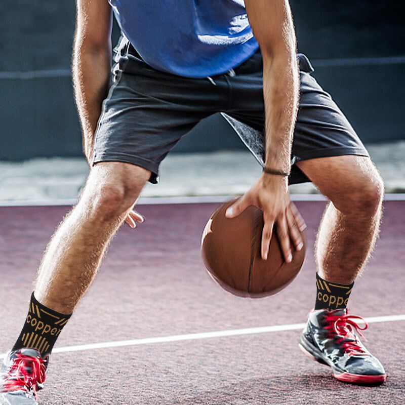 New Copper Ion Ankle Protection Nylon Knitted Breathable Ba