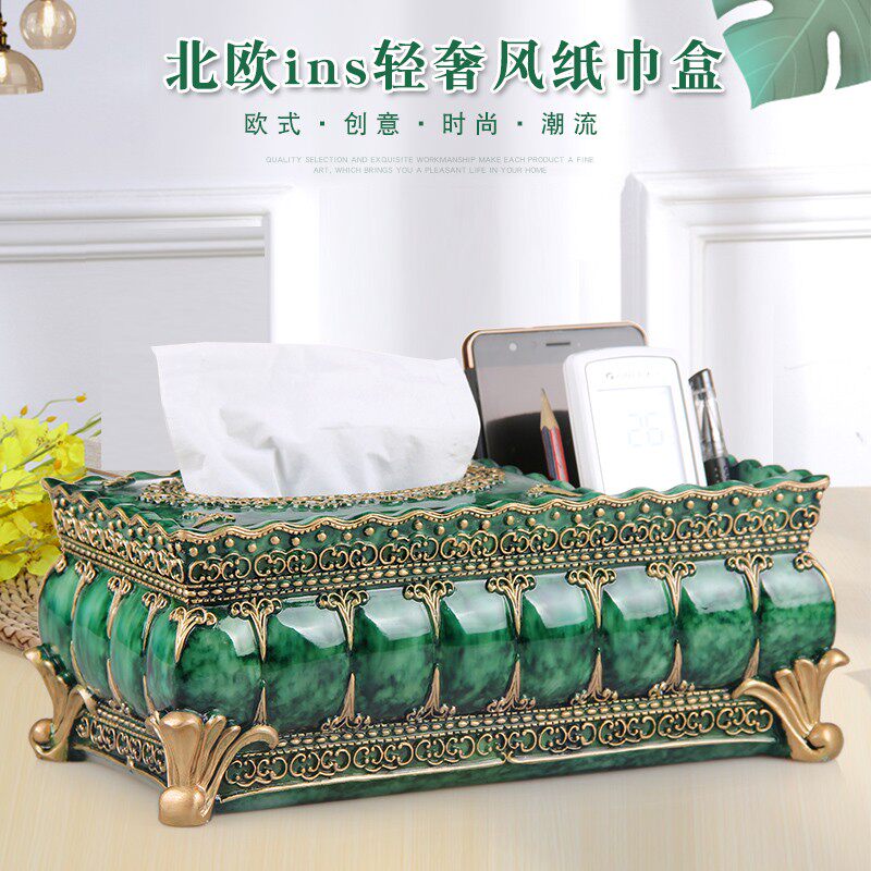 厕所纸巾盒家用客厅餐厅简约抽纸盒收纳盒欧式创意可爱餐巾面纸盒