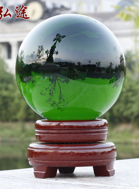 绿色球饰品绿幽灵门店客厅隔断玄关摆放办公桌家居摆件