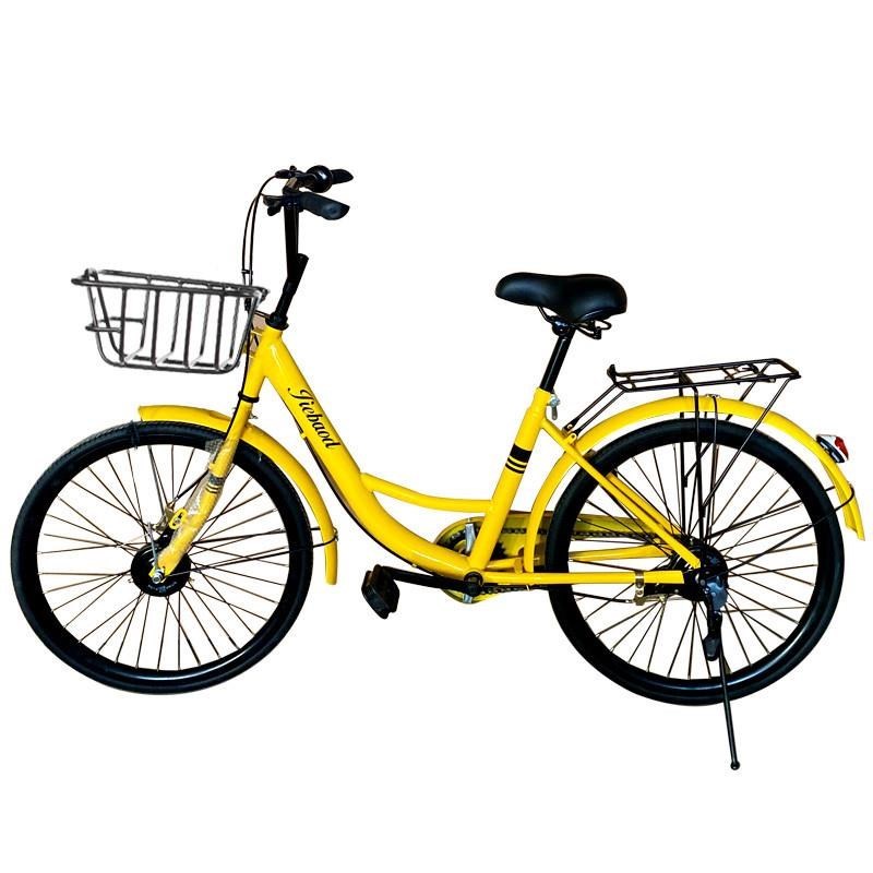 实心胎自行车女式2426寸成人轻便I普通上班代步男士学生通勤