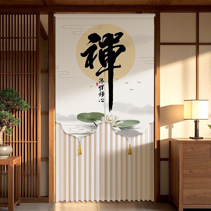 门帘隔断帘防蚊蕾丝家用中式卧室卫生间2025新款高档隐私遮挡帘子