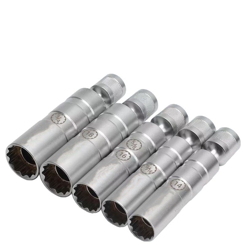 火花塞套筒万向薄磁性14mm16mm加长套筒扳手汽修火花塞拆装工具