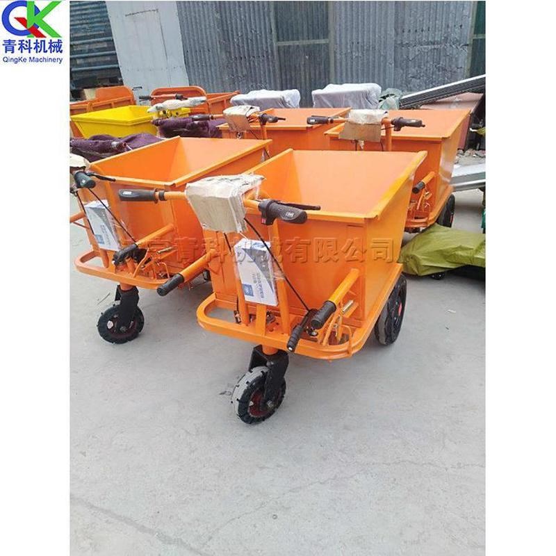 建筑工地运输手推搬运车 农用粮食自卸翻斗车 电动小型搬运工具车