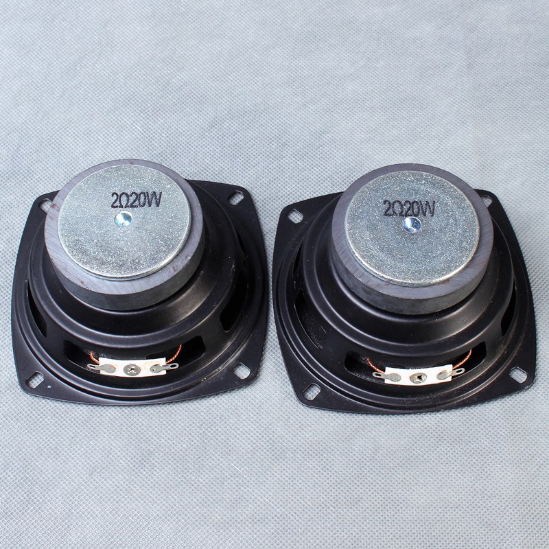 4寸中低音喇叭2欧20W 长冲程多媒体有源音箱 DIY重低音炮低音单元