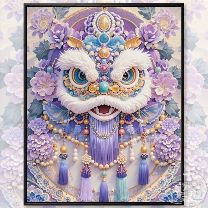 【国风醒狮】十字绣2025新款线绣客厅高端手工制作刺绣钻石画满钻