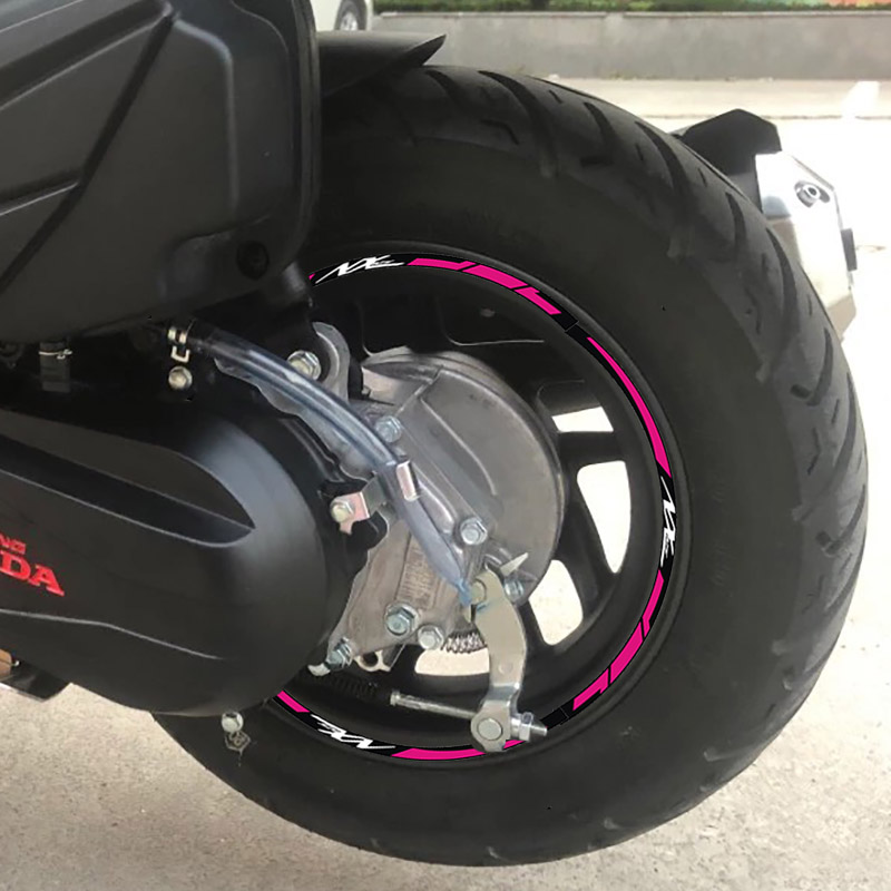 适用本田NX125轮胎反光贴个性摩托车踏板轮毂圈防水前叉贴10寸12