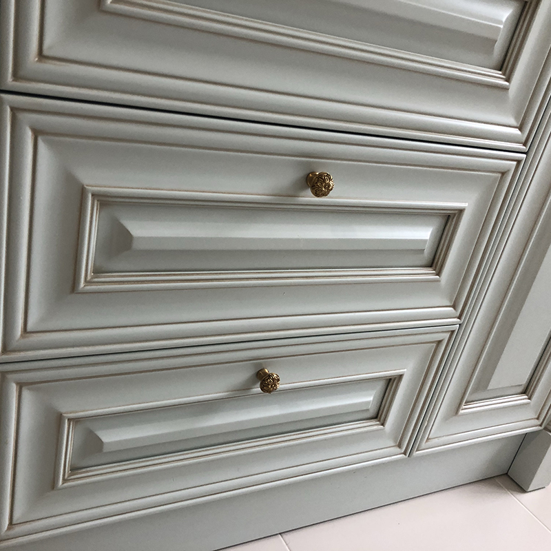 纯铜欧式法式英式美式抽屉柜门橱柜衣柜金色黄铜拉手中古铜把手