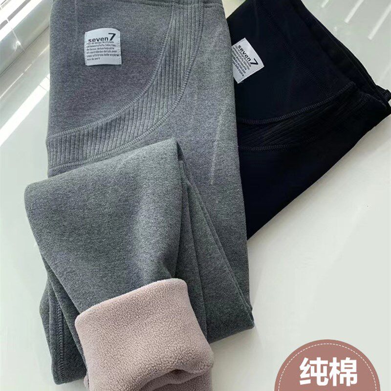 孕妇打底裤秋冬季加绒加厚加肥加孕妇打底裤