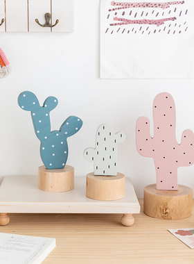 阿楹 仿真假仙人掌装饰摆件创意ns办公桌面店铺网红摆设