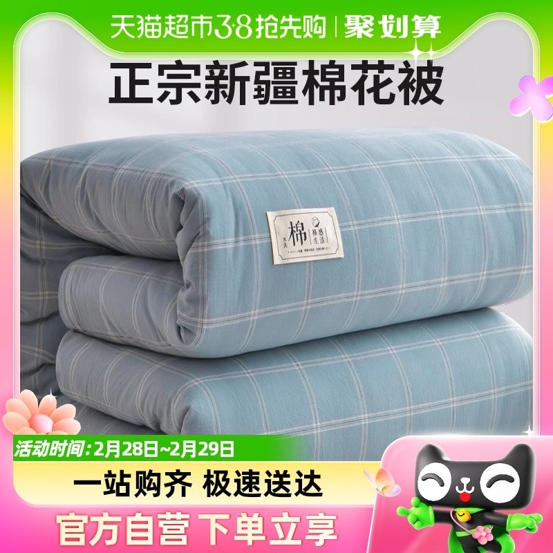杜威卡夫棉花被子加厚保暖冬被床上用品专用被芯四季通用,床上用品,棉花被,淘宝优惠券,粉丝福利购,淘宝优惠卷