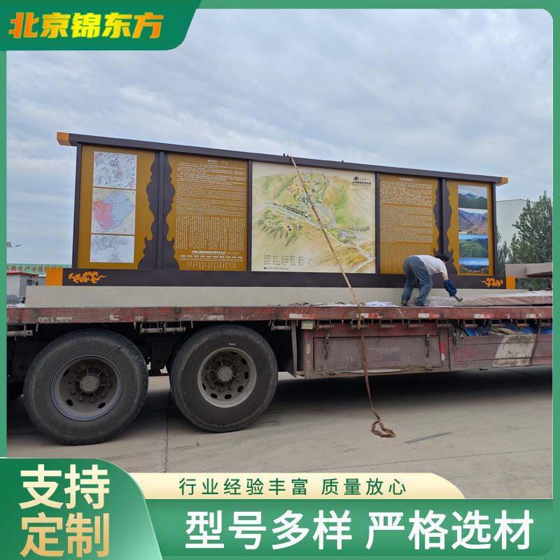 标识牌公园景区介绍牌路线指示牌不锈钢仿木纹广告牌制作