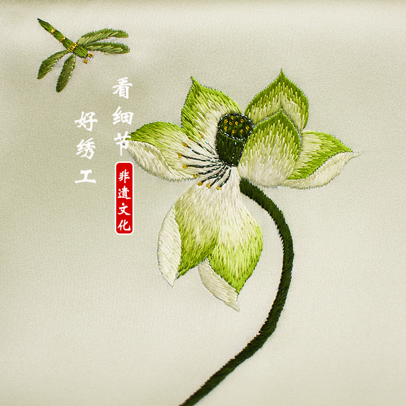 真丝苏绣围巾桑蚕丝刺绣丝巾春秋冬苏州绣美手工绣花围脖特色礼品
