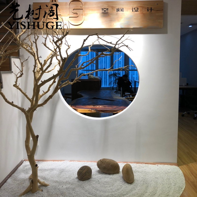 包邮天然干树枝庭院造景树装饰插花瓶枯枝橱窗摆件枯树布景许愿树