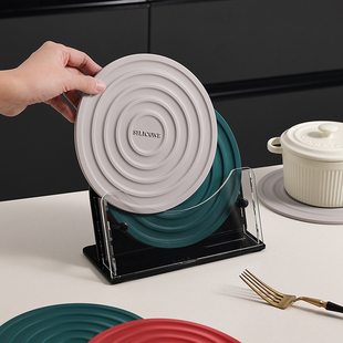 耐高温隔热垫简约现代餐桌垫防烫碗垫餐盘锅垫收纳架子套装