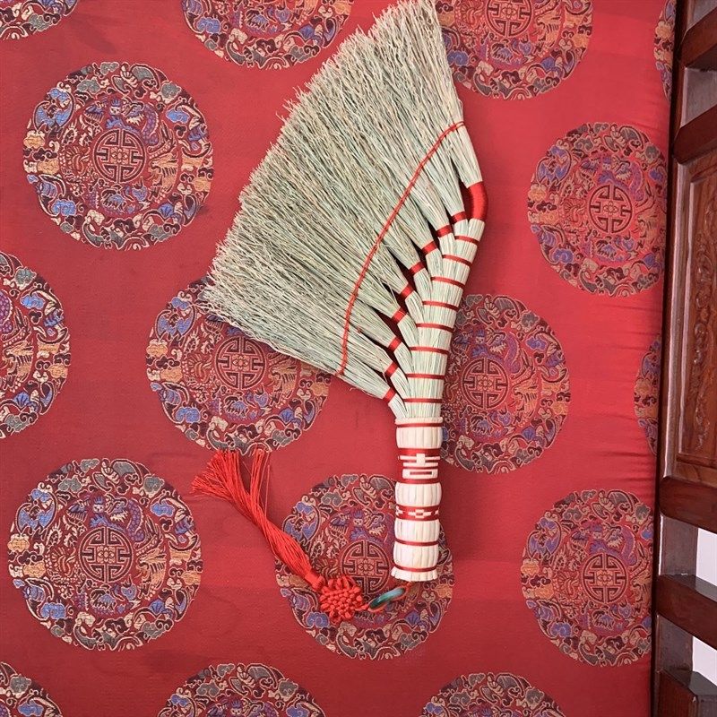 手工高粱苗笤帚结婚扫把簸箕套装组合老式扫床刷子扫炕扫帚搬家用,家庭/个人清洁工具,扫把,淘宝优惠券,粉丝福利购,淘宝优惠卷
