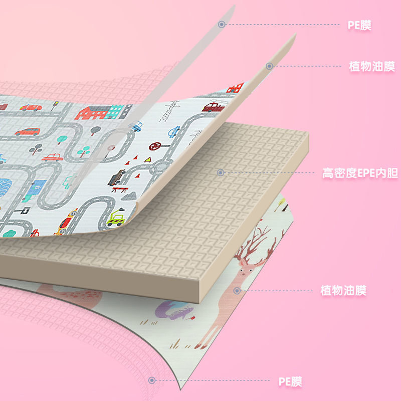 婴儿小孩坐垫整体地铺睡垫地毯儿童爬行垫宝宝泡沫地垫爬爬垫家用