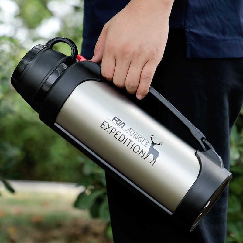 大容量户外旅行车载男瓶家用保温热水壶