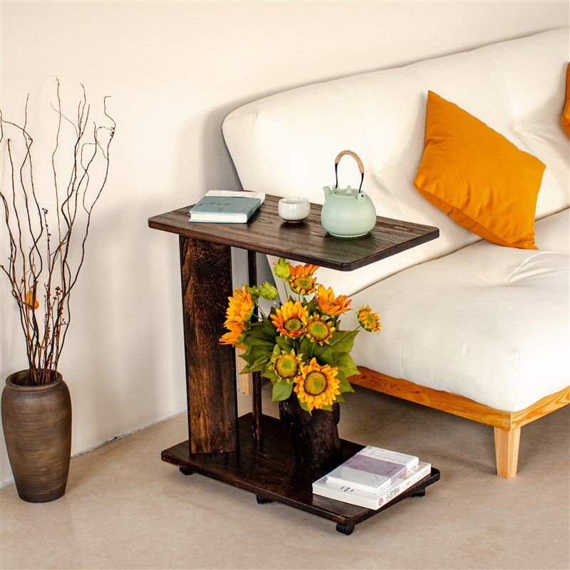 可移动沙发实木边几客厅c型边几阳台小茶桌子床头床边迷你置物架,住宅家具,移动边几/推车,淘宝优惠券,粉丝福利购,淘宝优惠卷