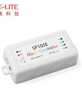 SP105E蓝牙APP幻彩控制器可调节级联点数  单线或双线的LED驱动IC