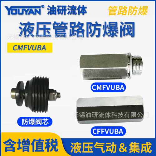VUBA液压CMFVUBA管路CMFVUBA1415防爆阀1615M1815M2215M2715M2720