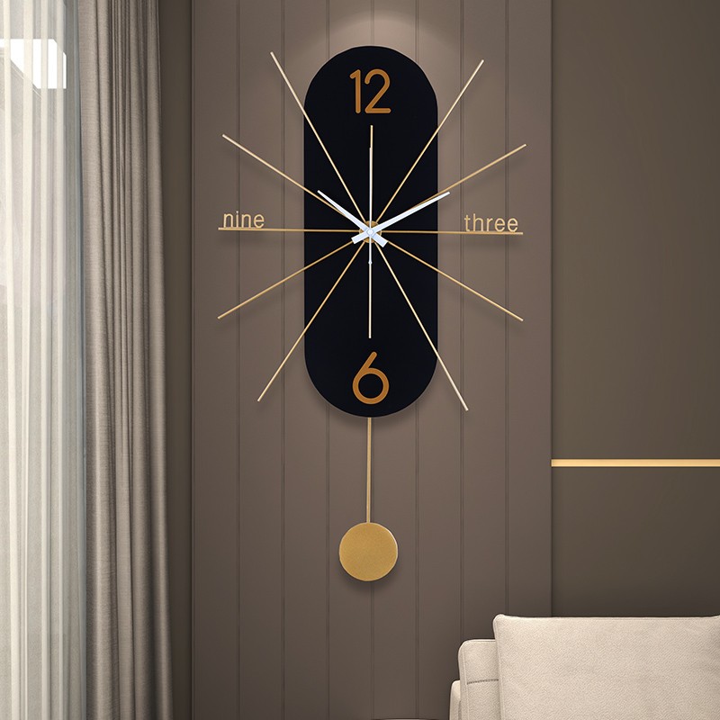 时钟挂钟客厅个性创意时尚墙上钟表现简约大气轻奢风网红石英钟
