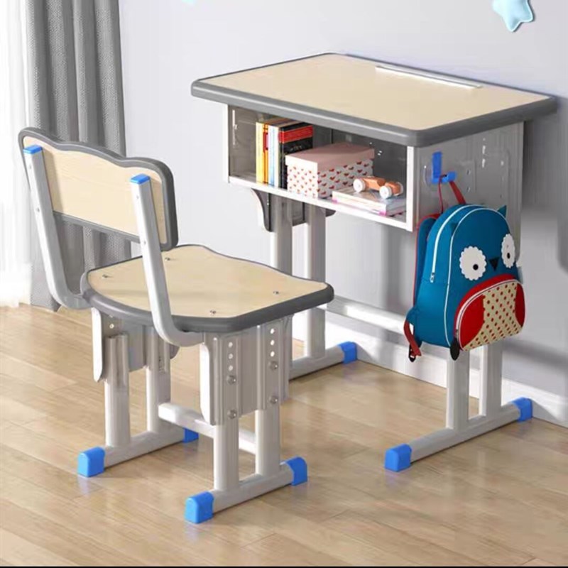 学校同款中小学书桌培训补习班课桌椅儿童家用课桌椅学习升降桌椅