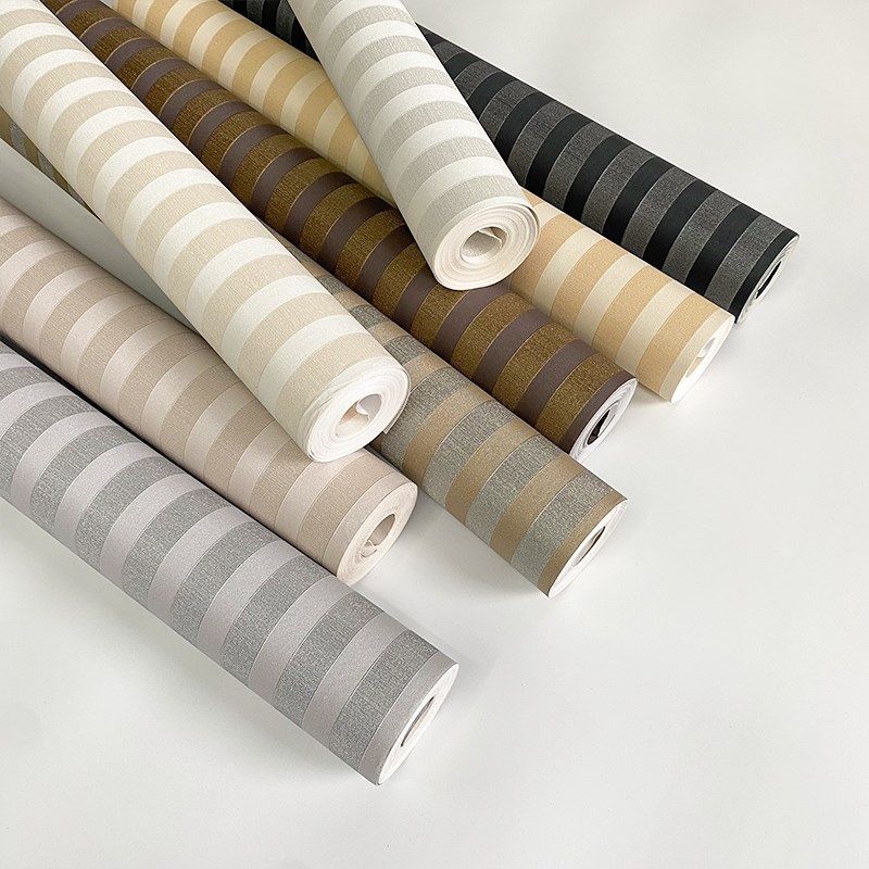 时尚3D简约细条纹墙纸 卧室客厅酒店饭店走廊 高档竖条纹防水壁纸,家装主材,PVC墙纸,淘宝优惠券,粉丝福利购,淘宝优惠卷