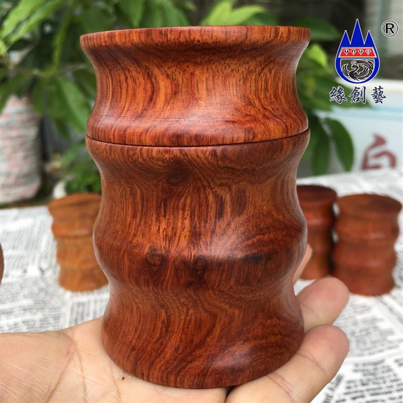 缅甸实木质牙签盒大果紫檀家用客厅餐厅牙签筒红木收纳罐,收纳整理,牙签盒,淘宝优惠券,粉丝福利购,淘宝优惠卷