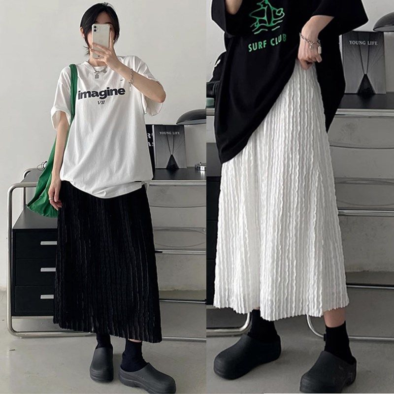 孕妇装春季2024新款雪纺百褶半身裙中长休闲百搭薄款A字裙春夏季,孕妇装/孕产妇用品/营养,半身裙,淘宝优惠券,粉丝福利购,淘宝优惠卷