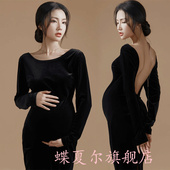 孕妈咪大肚艺术照孕妇照衣服 摄影拍照影楼孕妇装 孕妇写真服装 新款