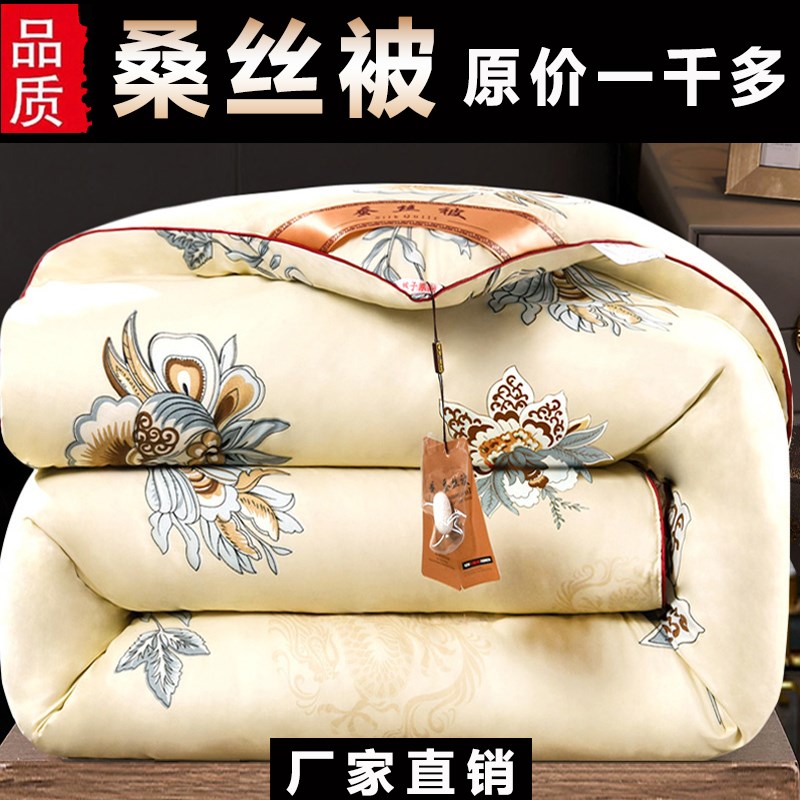 桑丝被子冬季加厚保暖四季丝棉被芯春秋冬被棉絮太空被褥