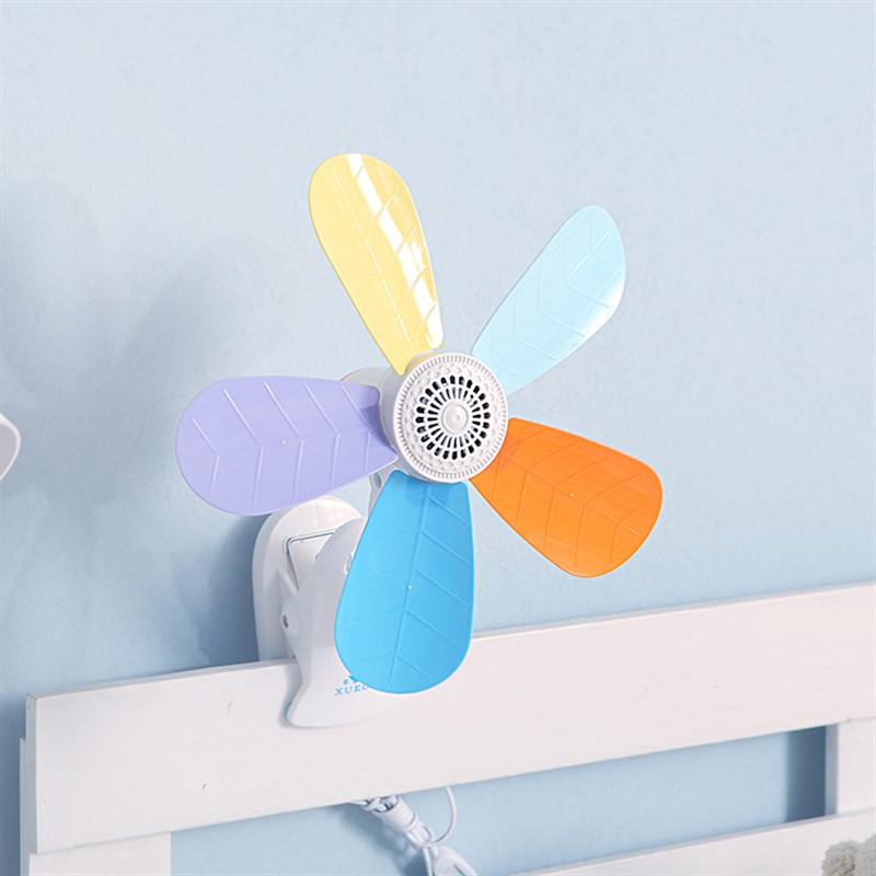 彩色夹扇学生宿舍小风扇桌面夹式台扇夹扇家用扇电风扇