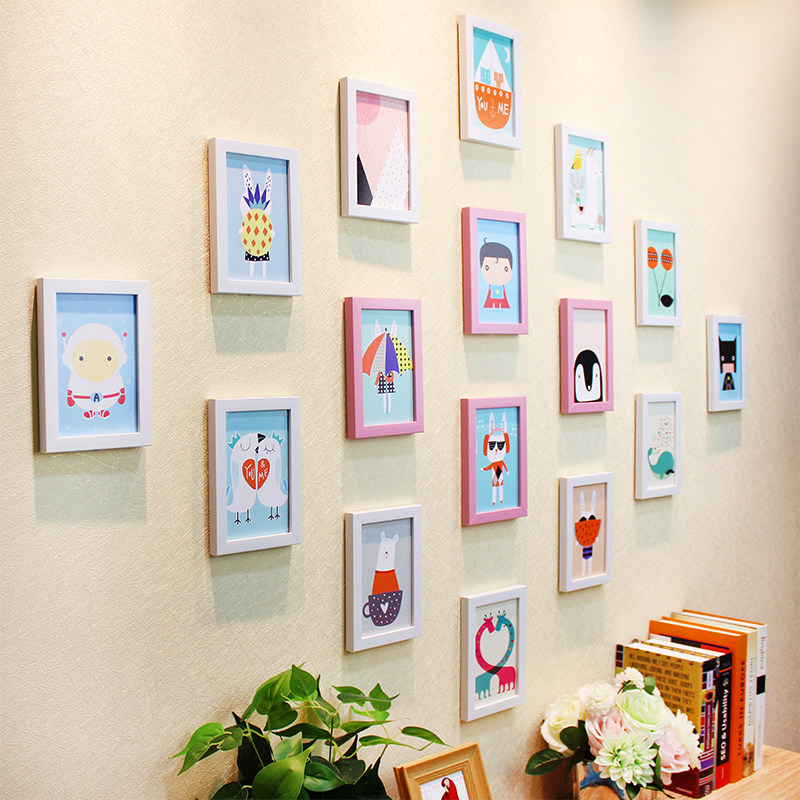 盛广相框6个相框照片墙5 6 7寸 组合卧室相框墙套装客厅装饰,家居饰品,相框/画框,淘宝优惠券,粉丝福利购,淘宝优惠卷